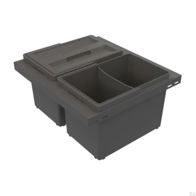Sistema de triagem de resíduos Cube Basic Low 400 Cinzento escuro