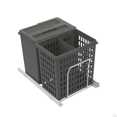 Sistema de separação de resíduos Select Basic Eco Cinzento escuro