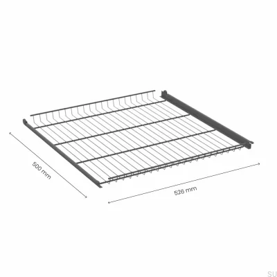 Prateleira de arame 600 mm Cinzento escuro