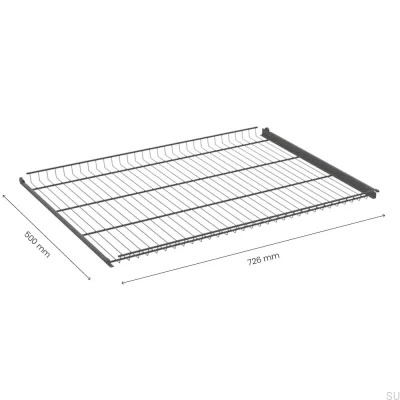 Prateleira de arame 800 mm Cinzento escuro