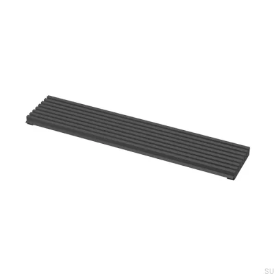 Grelha de ventilação 598x125 Preto Mate