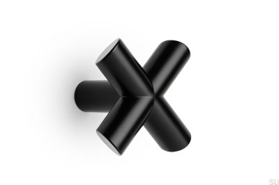 Cabide de parede Equis Metal Preto Mate Eco