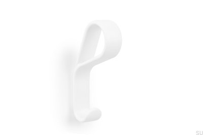 Cabide de parede Cinto Metal Branco Mate Eco