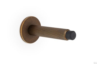 Batente de porta de parede com pé Arpa Aluminium Rustic Gold