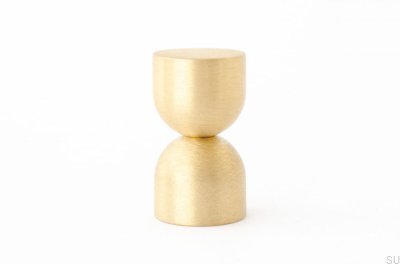 Puxador para móveis Kokeshi 1832, latão escovado, sem verniz