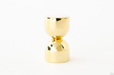 Puxador para móveis Kokeshi 1832, latão polido, sem verniz