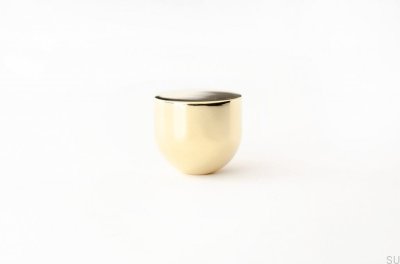 Puxador para móveis Kokeshi 1816, latão polido, sem verniz
