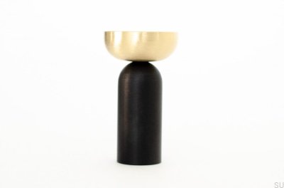 Cabide de parede Kokeshi Mix 3052 alumínio preto com latão escovado