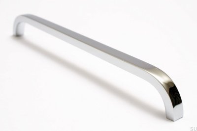 Puxador de móvel alongado Slim 224 Silver, Steel, Polished