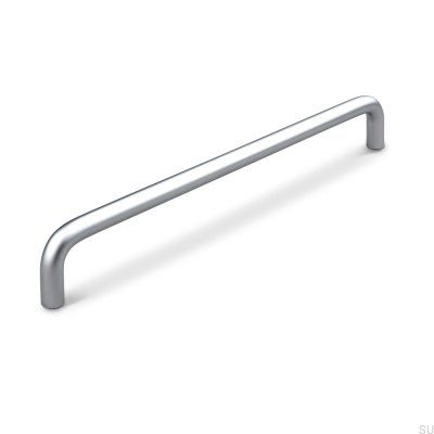 Puxador longitudinal prateado Barga 224