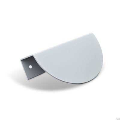 Puxador para móveis Catania 100 edge, metal, branco mate