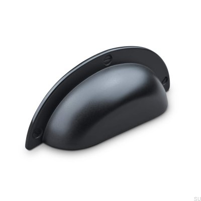 Puxador para móveis Conti 64, metal, preto fosco