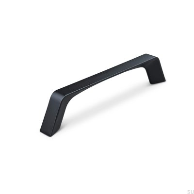 Puxador para móveis oblongo Cori 128, metal, preto fosco
