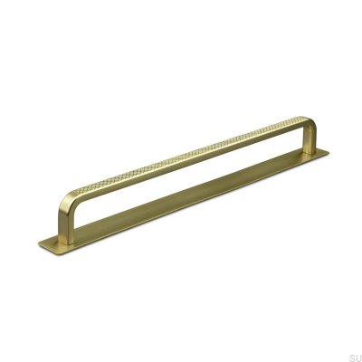 Puxador longitudinal para móvel com arruela Gardone 224 Brushed Gold