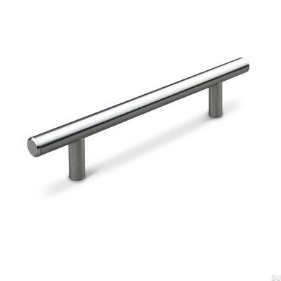 Puxador de móvel oblongo Parma 192 Brushed Silver