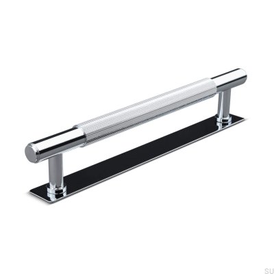 Puxador para móveis oblongo Salo Stripe 160, cromo polido