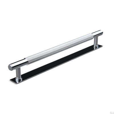 Puxador para móveis oblongo Salo Stripe 224, cromo polido