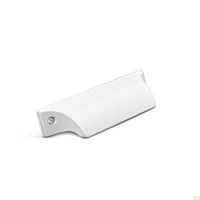Puxador para móveis Trani 64 shell, metal, branco fosco