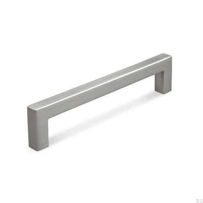 Puxador de móvel alongado Tripoli 128 Brushed Silver