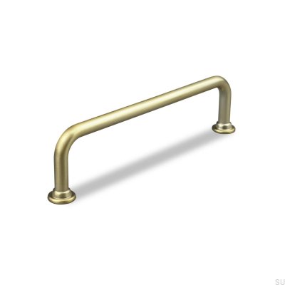 Puxador de móvel oblongo Venosa 128 Brushed Gold