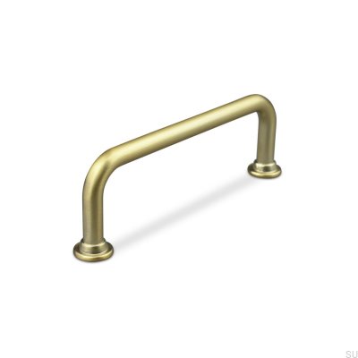 Puxador para móvel Venosa 96 oblongo, ouro escovado