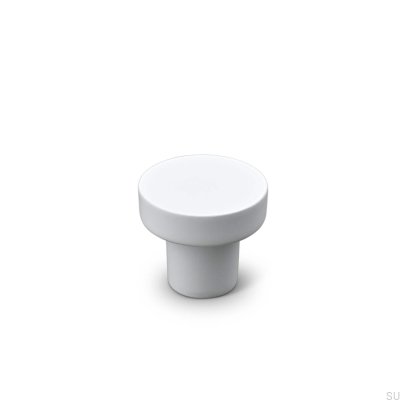 Puxador para móveis em metal Agno 28, branco mate