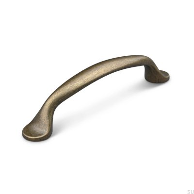 Puxador para móveis oblongo Barletta 96, metal oxidado