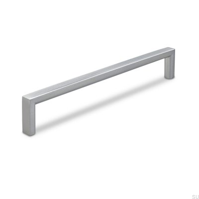 Puxador de móvel oblongo Calabro 160 Brushed Silver