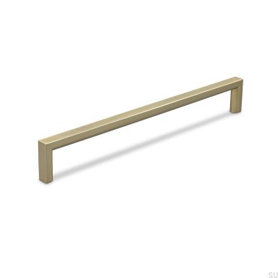 Puxador de móvel oblongo Calabro 192 Brushed Gold