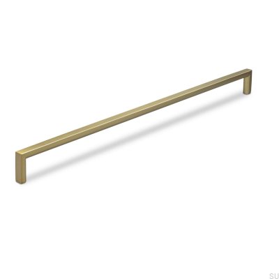 Puxador de móvel oblongo Calabro 320 Brushed Gold
