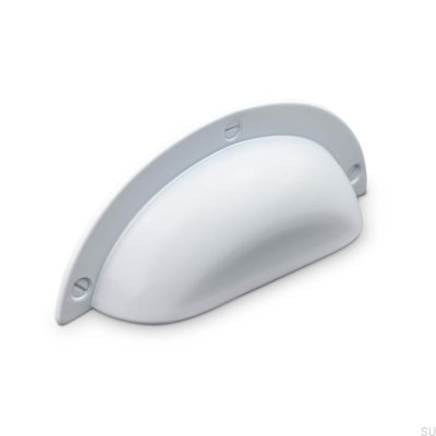 Puxador para móveis Conti 64, metal, branco mate