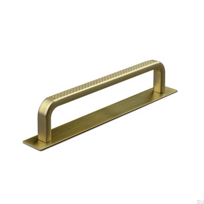 Puxador longitudinal com arruela Gardone 128 Brushed Gold