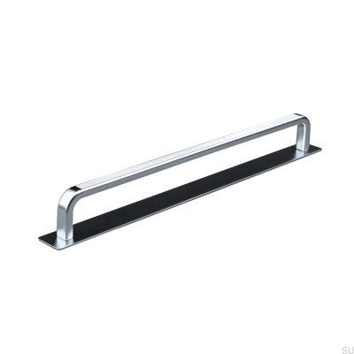 Puxador longitudinal para móvel com almofada prateada Stripe Gardone 224