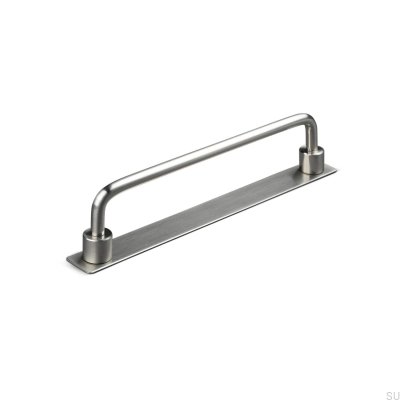 Puxador longitudinal prateado Limone 160 escovado
