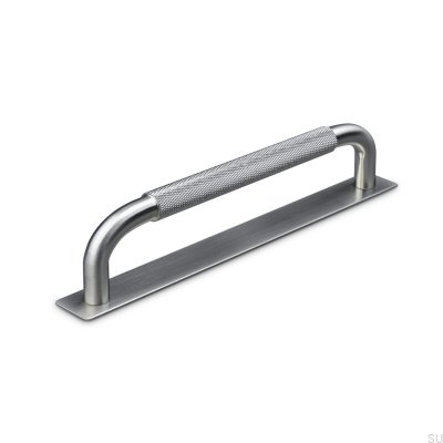 Puxador de móvel oblongo Perugia 160 Brushed Silver