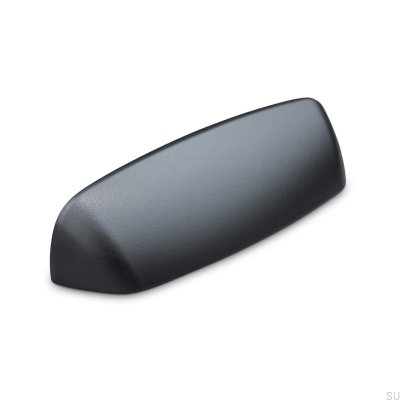 Puxador para móveis Pescara 96 concha, metal, preto fosco