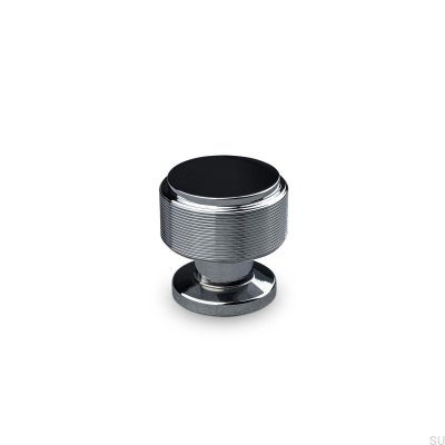Botão para móveis Lonato Stripe 30, cromo polido