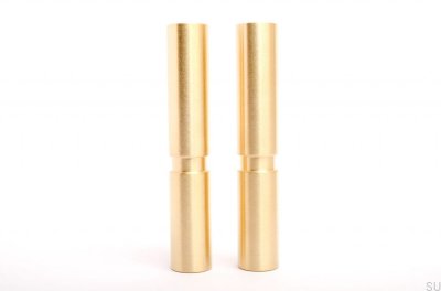 Perna de móvel do cilindro 170. Latão, escovado, sem pintura