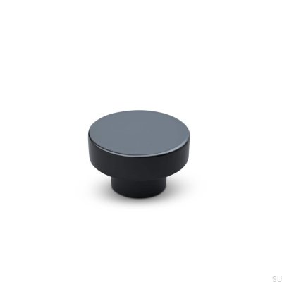 Botão para móveis de metal Vasto 34, preto fosco