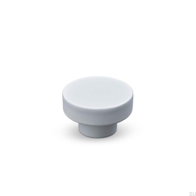 Botão para móveis de metal Vasto 34, branco mate