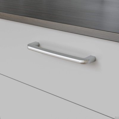 Puxador de móvel oblongo Visby 192 Brushed Silver