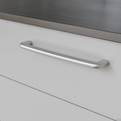 Puxador de móvel oblongo Visby 256 Brushed Silver