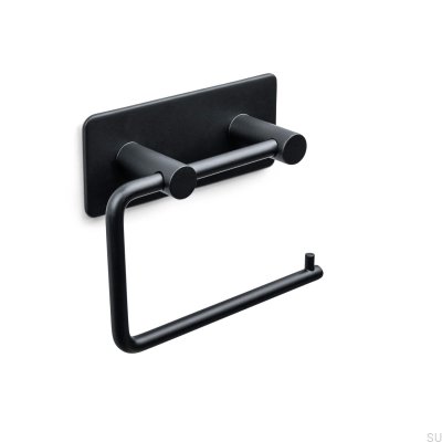 Porta-rolos Nantes metal preto fosco