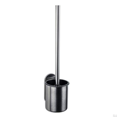 Escova sanitária de parede Tours Silver Brushed