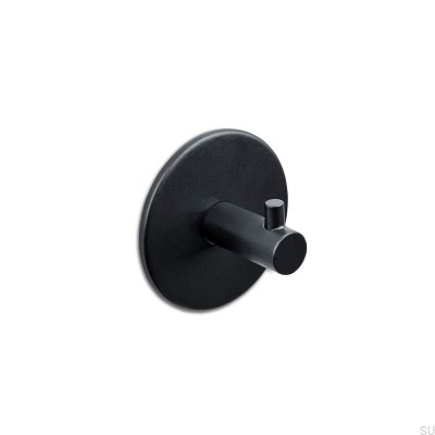 Cabide de parede Tours 52-1, metal, preto fosco