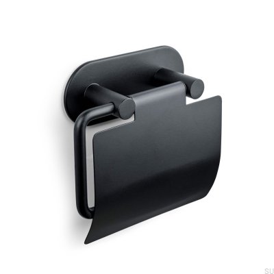 Porta-rolos Tours metal preto fosco