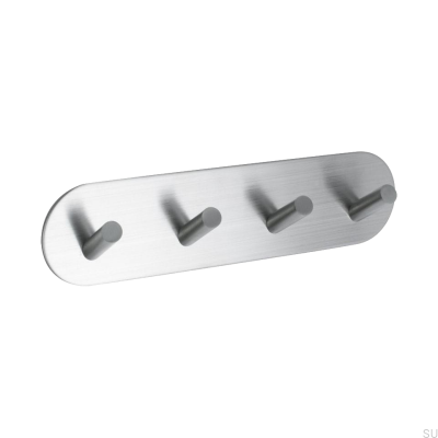 Base 100-4 suporte de parede aço escovado