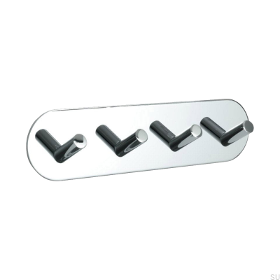 Suporte de parede base 100-4 Cromo polido