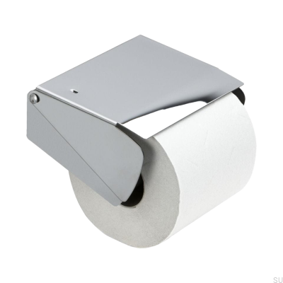 Suporte de papel higiênico sólido cromado polido