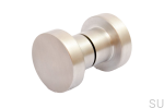 Gałka do drzwi Dot 50 szczotkowane aluminium